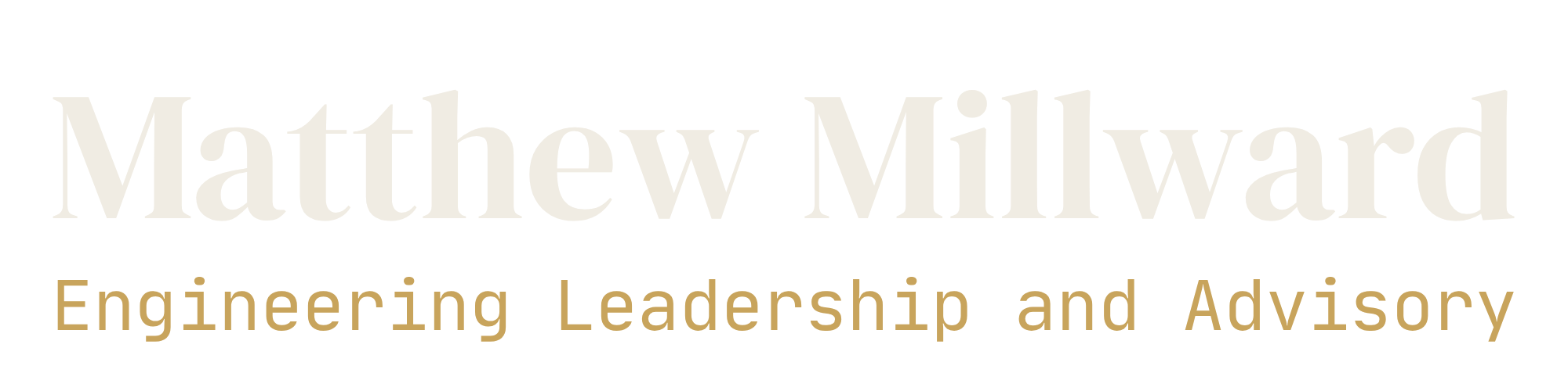 Matthew Millward — Engineering Leadership and Advisory